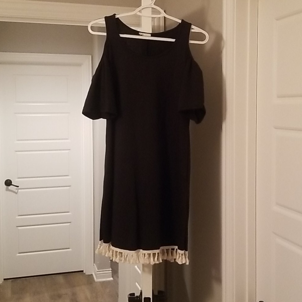 Black Cold Shoulder Dress